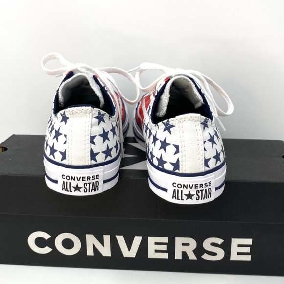 🌿Sale🌿 Converse Chuck Taylor AS Canvas Low Top Red Blue Mens Size 10.5 167838F - Picture 6 of 16